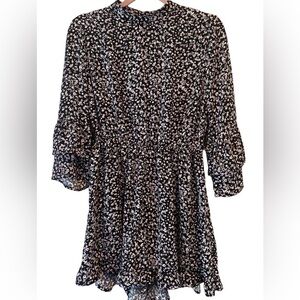 Dynamite Medium long Sleeve Black Flora Shorts